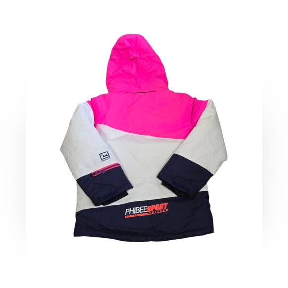 PHIBEE-Girls Ski Jacket Waterproof Snow Jacket Breathable Size 9/10 NWT - Picture 4 of 6